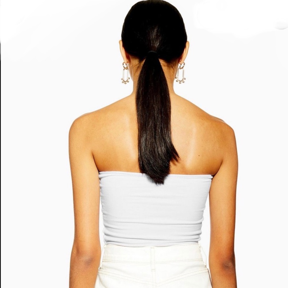 Nordstrom’s Topshop ribbed knit boobtube - Picture 2 of 7